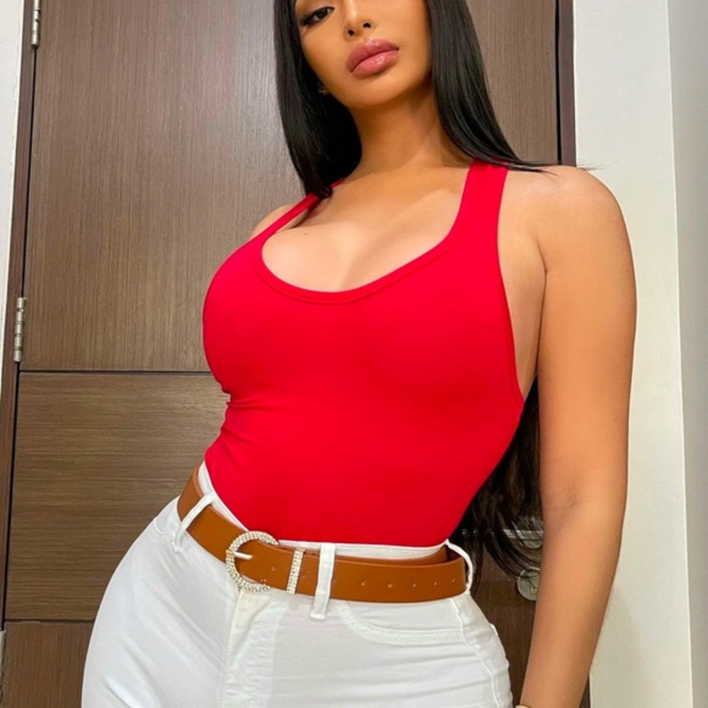 FASHION NOVA Divine basic tank Bodysuit size various